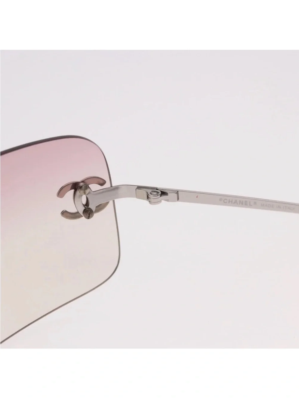 Chanel Lilac Gradient Rimless Sunglasses